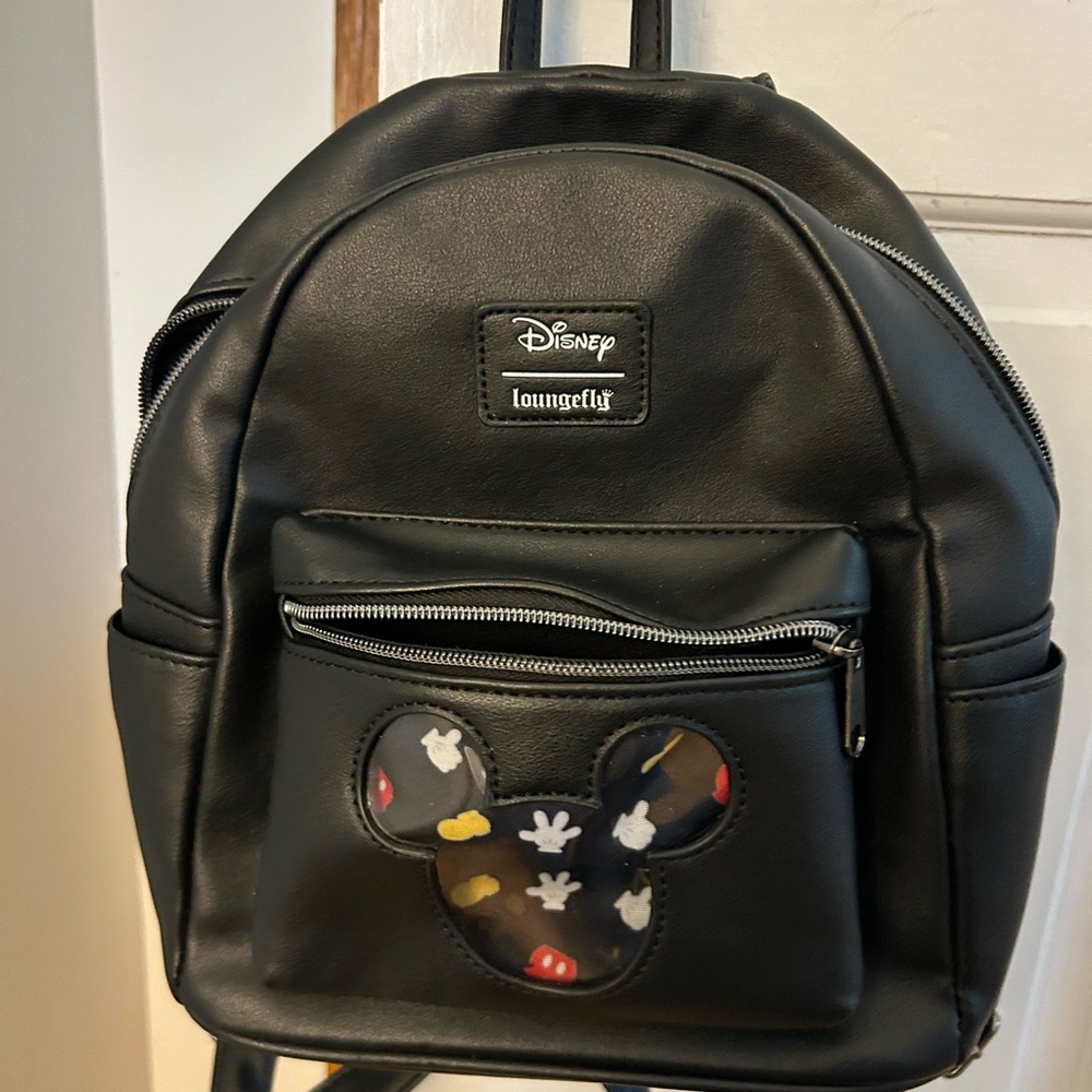 Disney Loungefly Black Mickey Mini Backpack